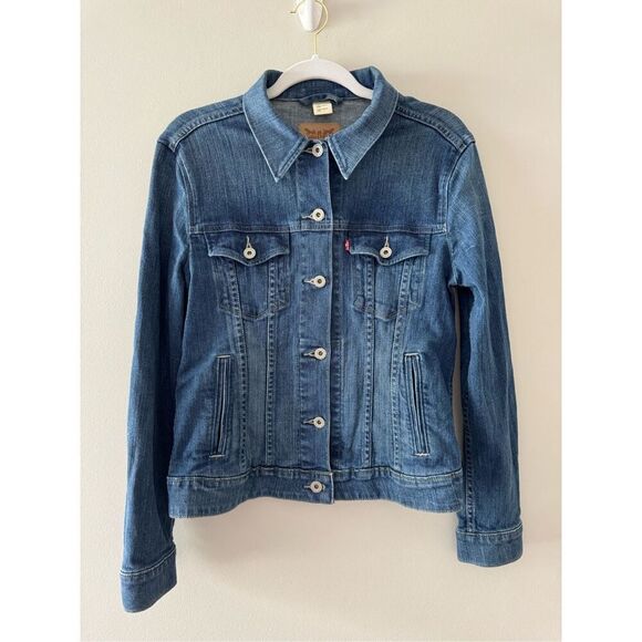 Levi’s Denim Vintage 1980’s Trucker Jacket Women’s Size Large - Picture 1 of 10